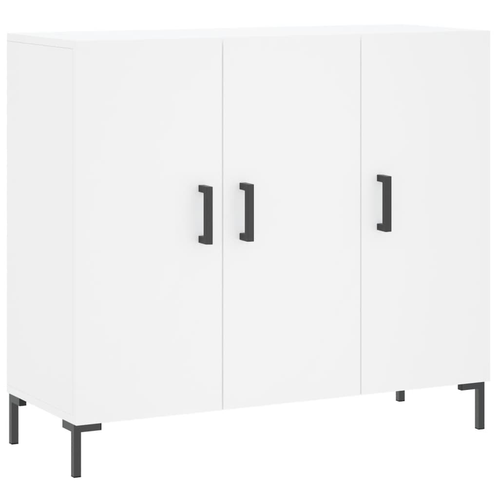 skab 90x34x80 cm konstrueret træ hvid