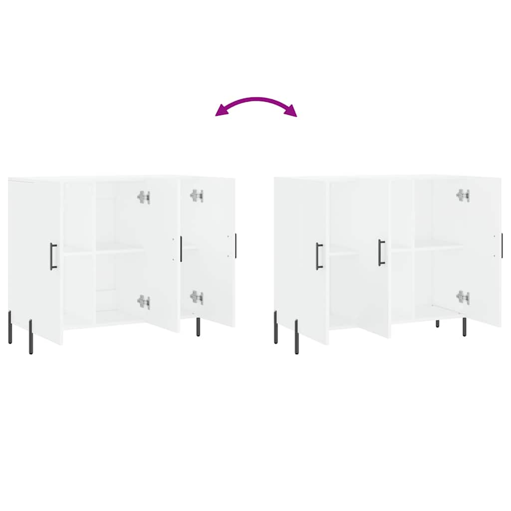 skab 90x34x80 cm konstrueret træ hvid