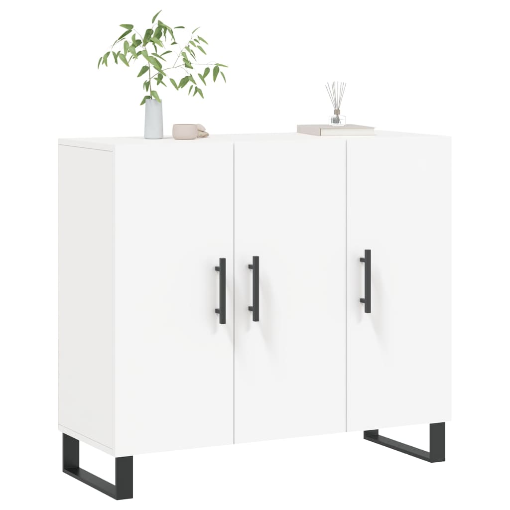 skab 90x34x80 cm konstrueret træ hvid