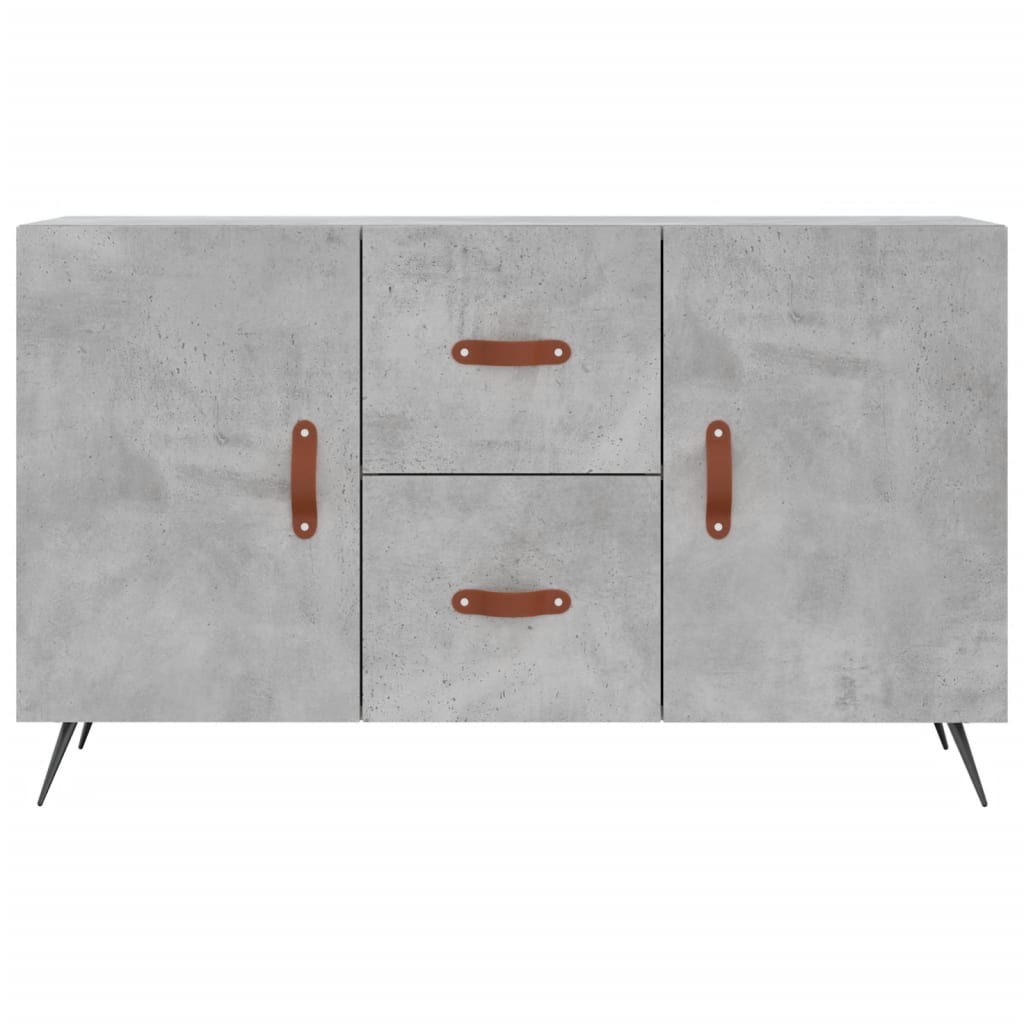 skænk 100x36x60 cm konstrueret træ betongrå