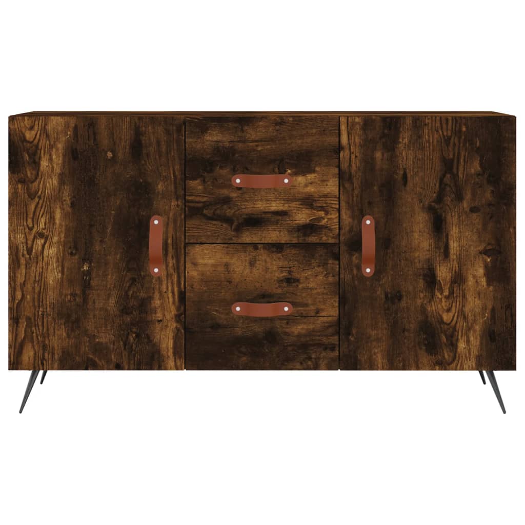 skænk 100x36x60 cm konstrueret træ røget egetræsfarve