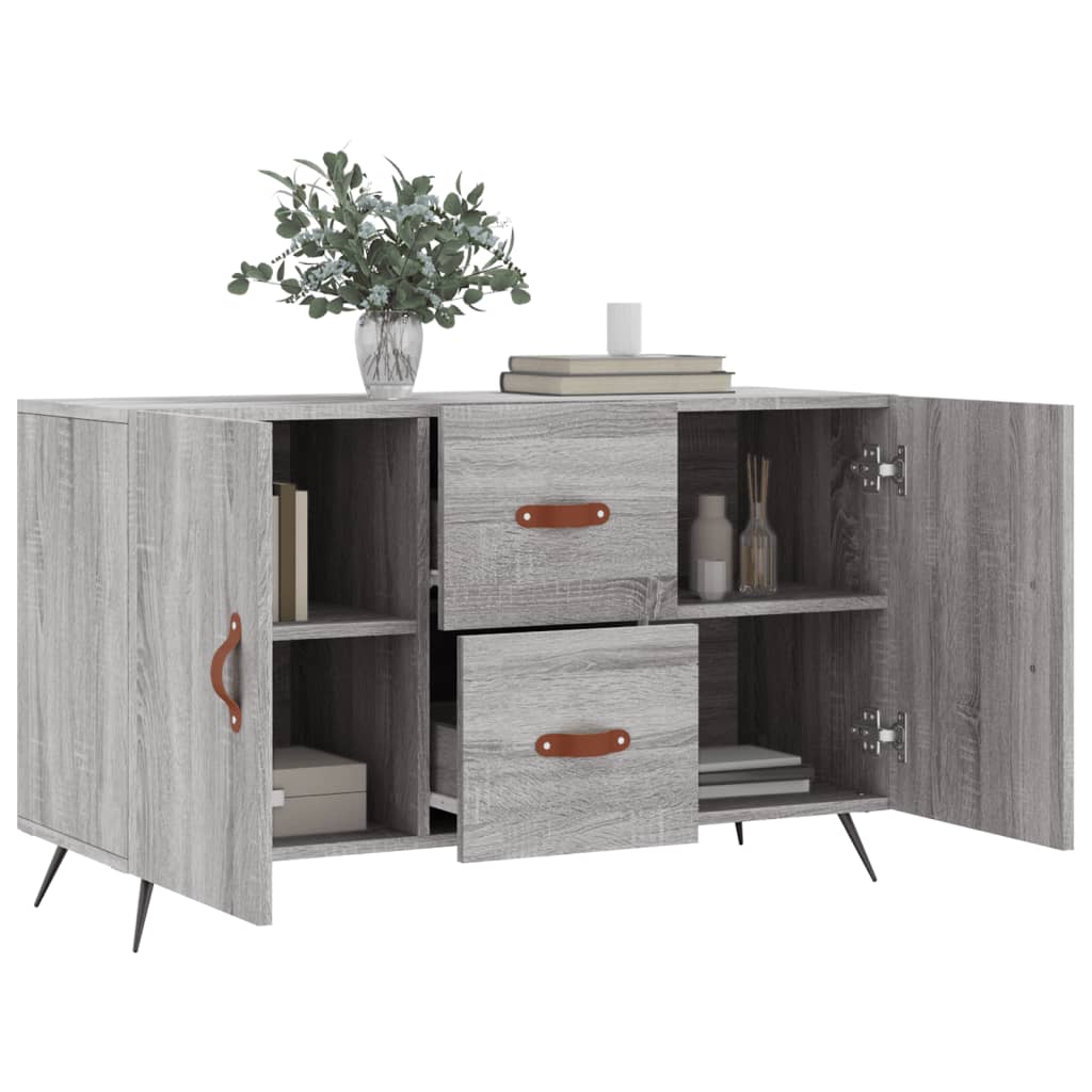 skænk 100x36x60 cm konstrueret træ grå sonoma-eg