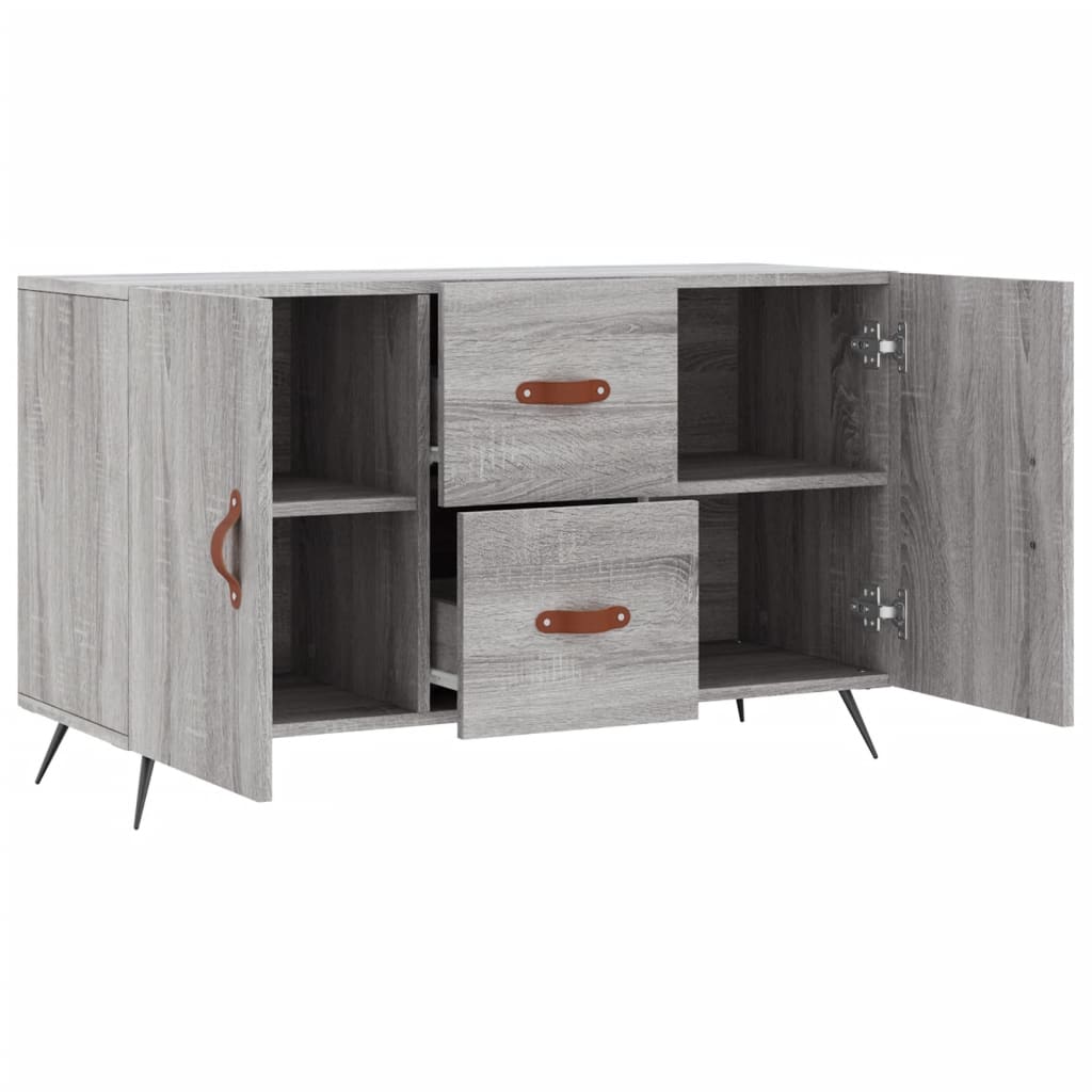 skænk 100x36x60 cm konstrueret træ grå sonoma-eg