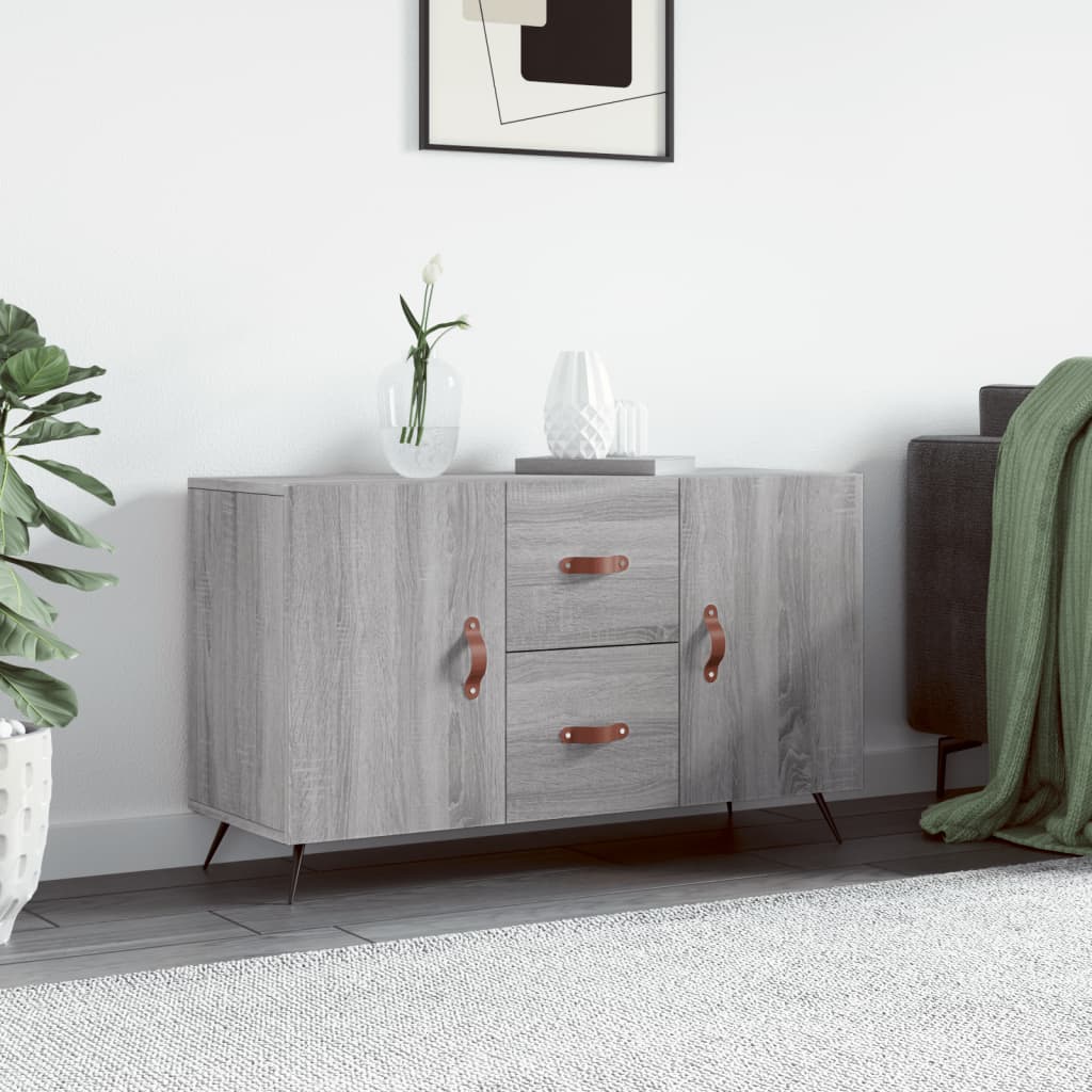 skænk 100x36x60 cm konstrueret træ grå sonoma-eg