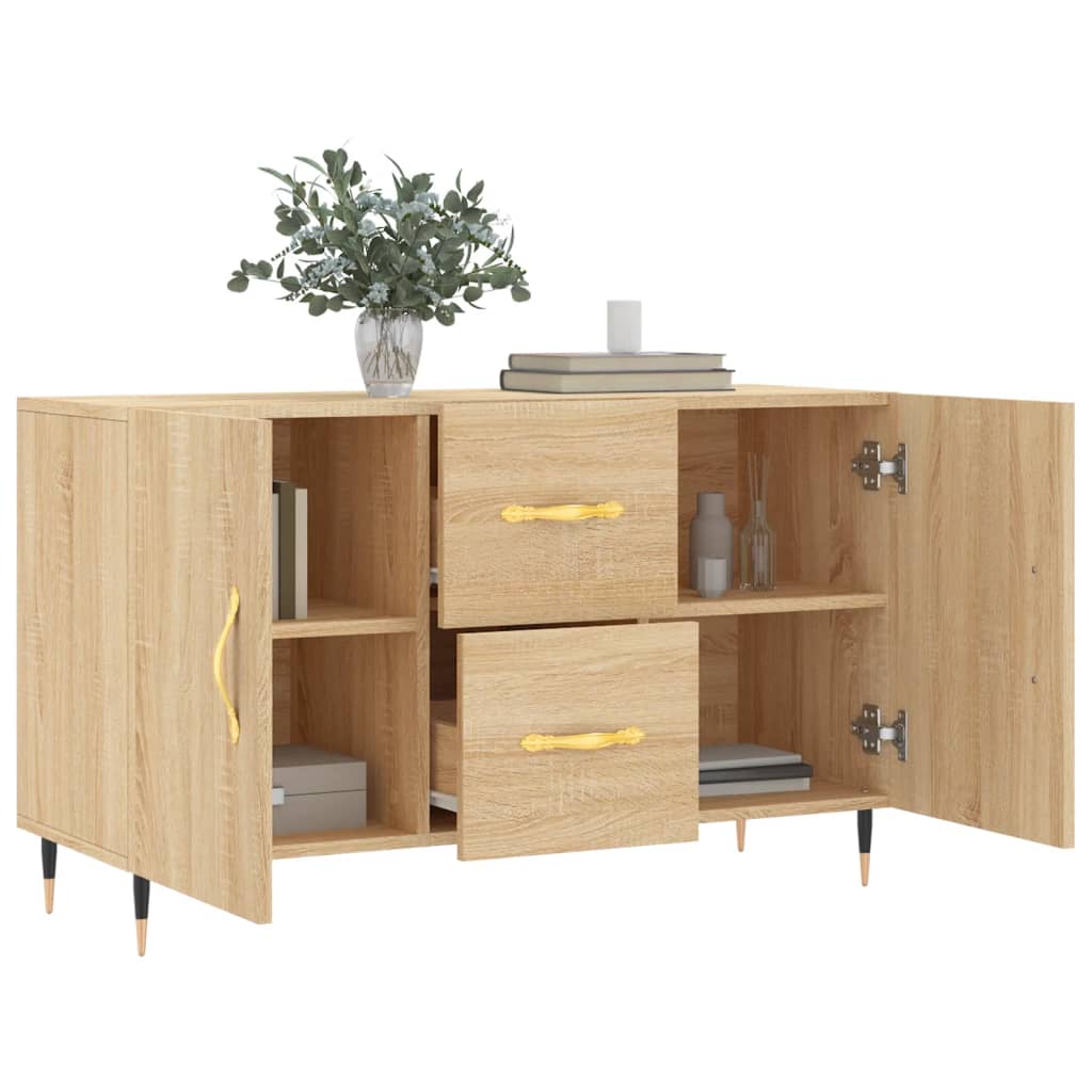 skænk 100x36x60 cm konstrueret træ sonoma-eg