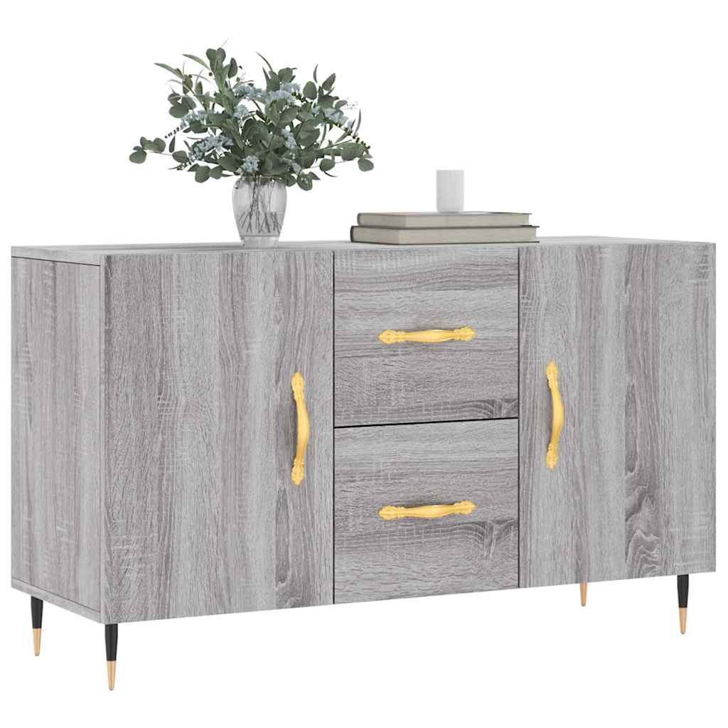 skænk 100x36x60 cm konstrueret træ grå sonoma-eg