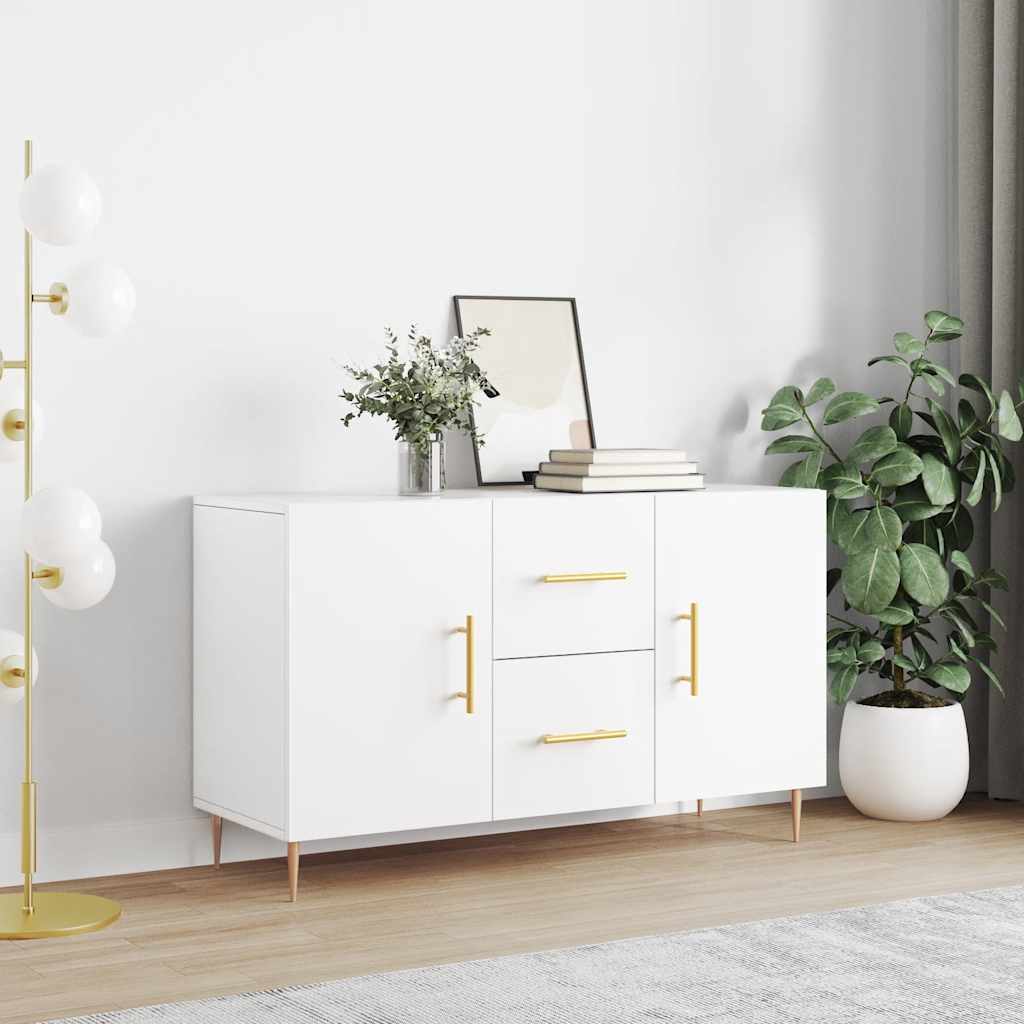 skænk 100x36x60 cm konstrueret træ hvid