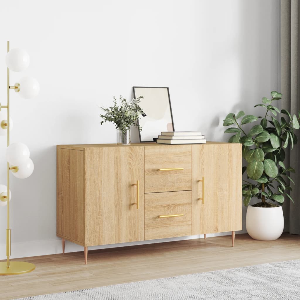 skænk 100x36x60 cm konstrueret træ sonoma-eg