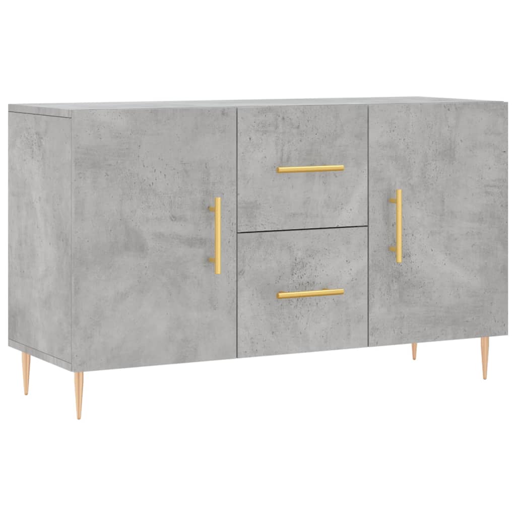 skænk 100x36x60 cm konstrueret træ betongrå