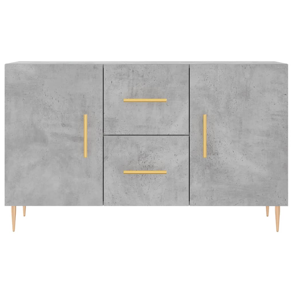 skænk 100x36x60 cm konstrueret træ betongrå
