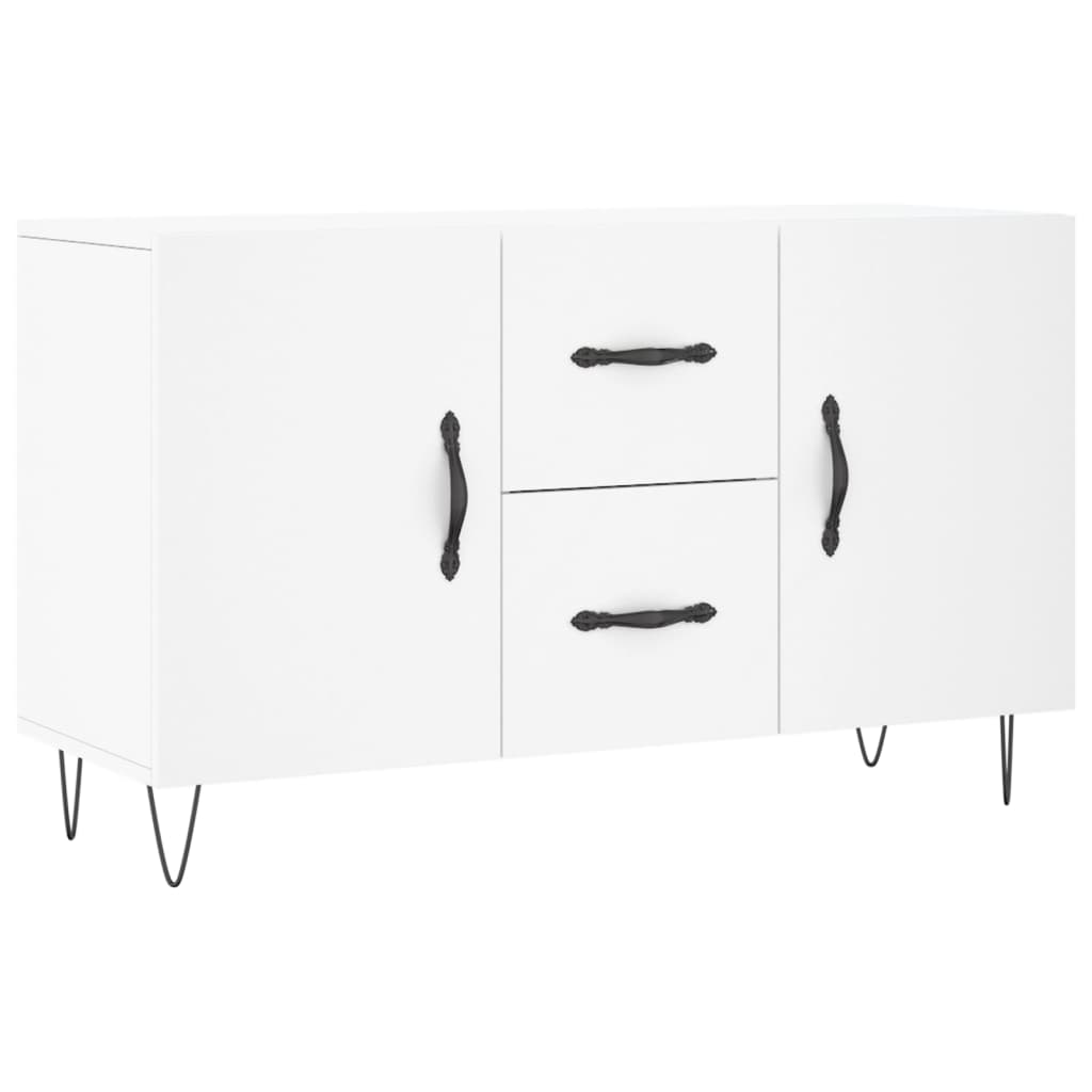 skænk 100x36x60 cm konstrueret træ hvid