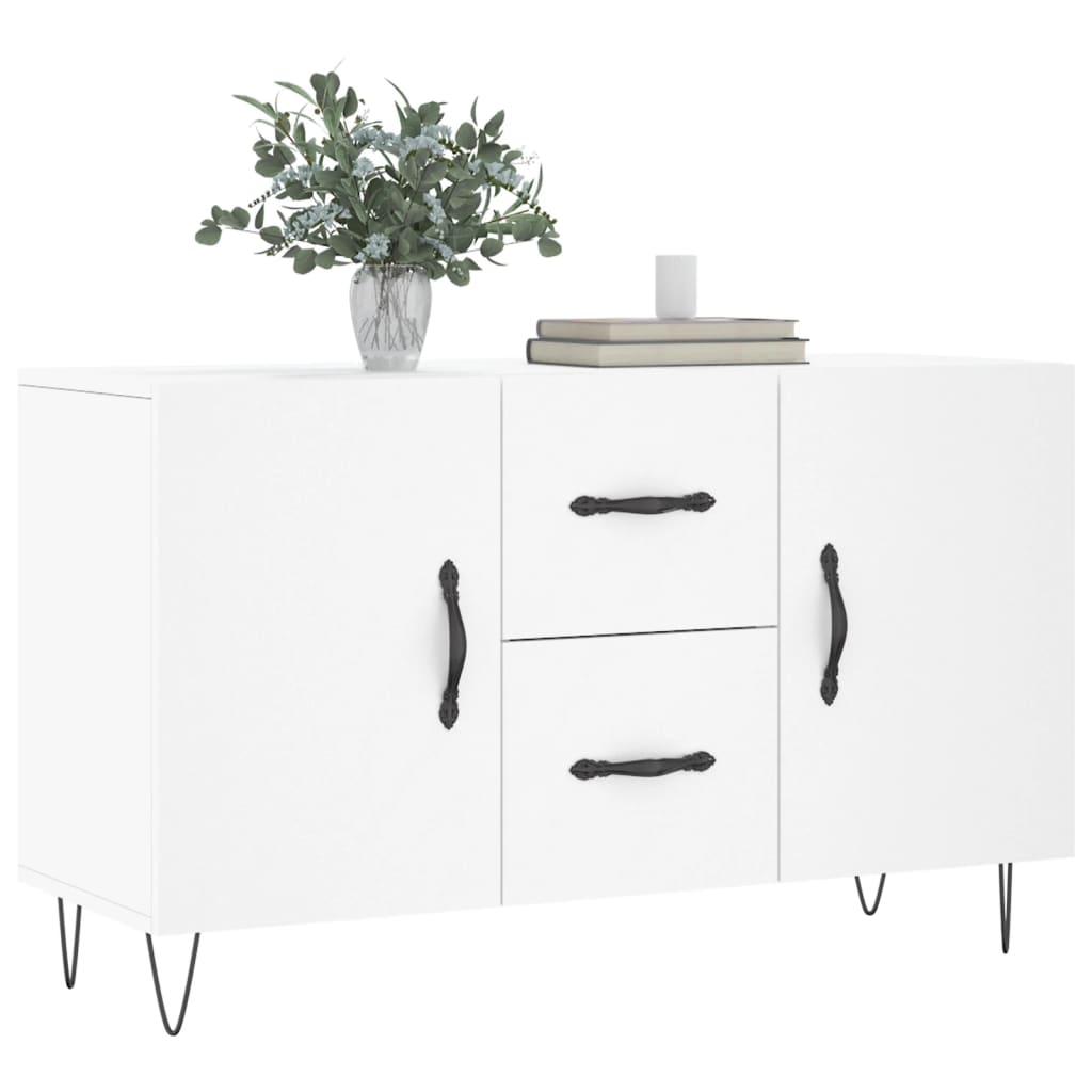 skænk 100x36x60 cm konstrueret træ hvid