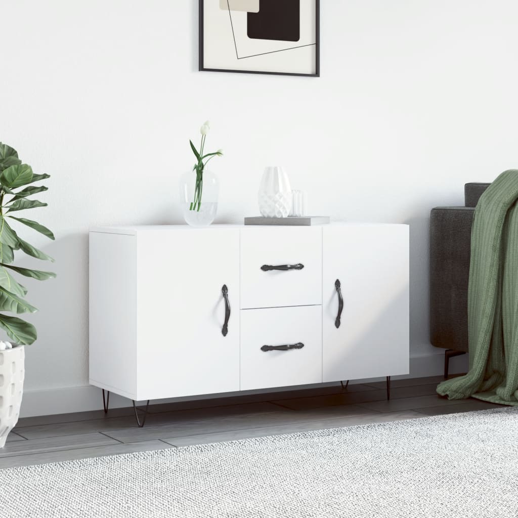 skænk 100x36x60 cm konstrueret træ hvid