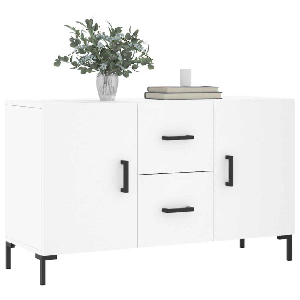 skænk 100x36x60 cm konstrueret træ hvid