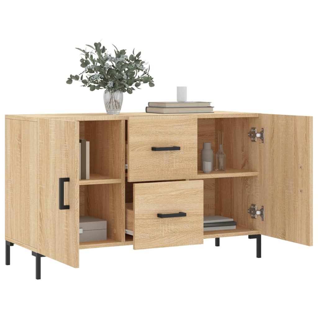 skænk 100x36x60 cm konstrueret træ sonoma-eg