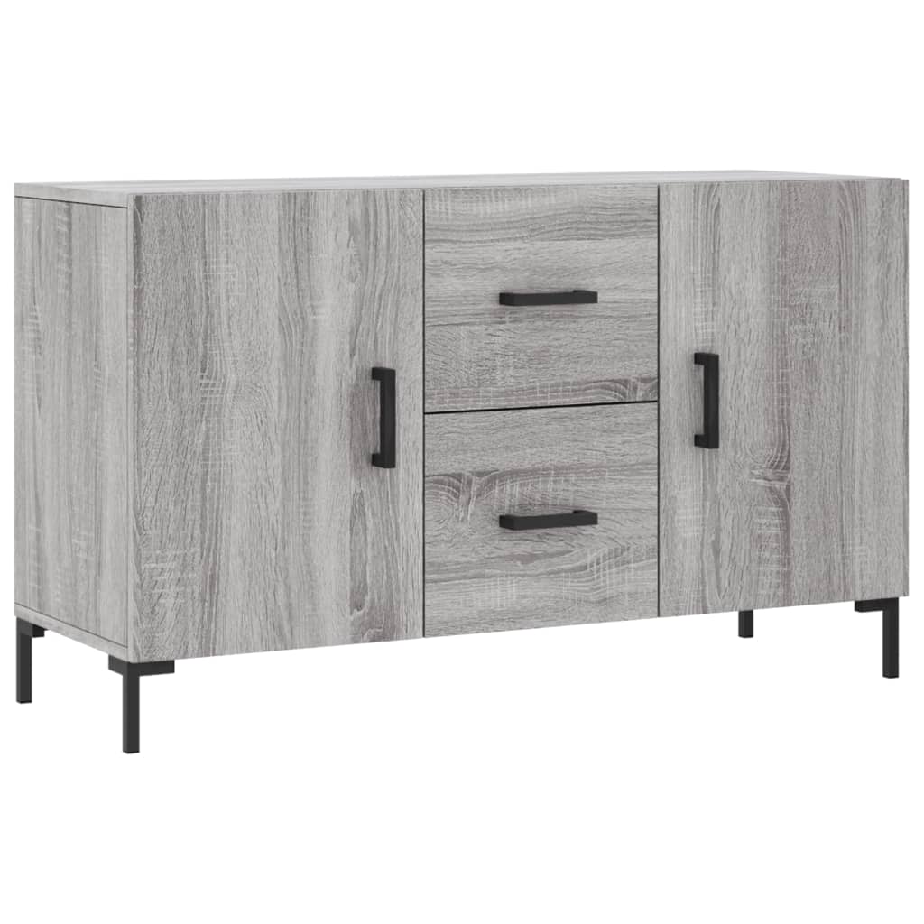 skænk 100x36x60 cm konstrueret træ grå sonoma-eg