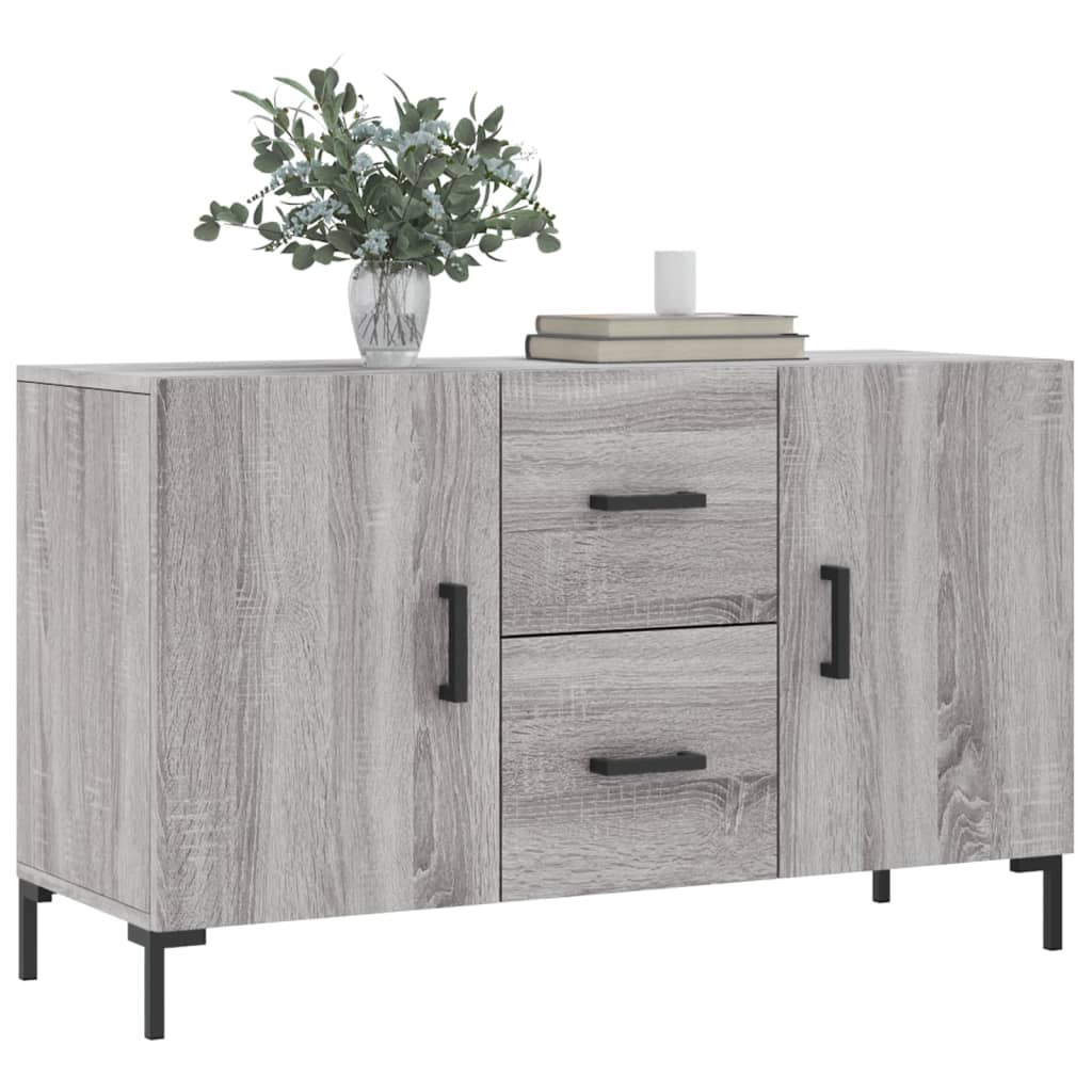 skænk 100x36x60 cm konstrueret træ grå sonoma-eg