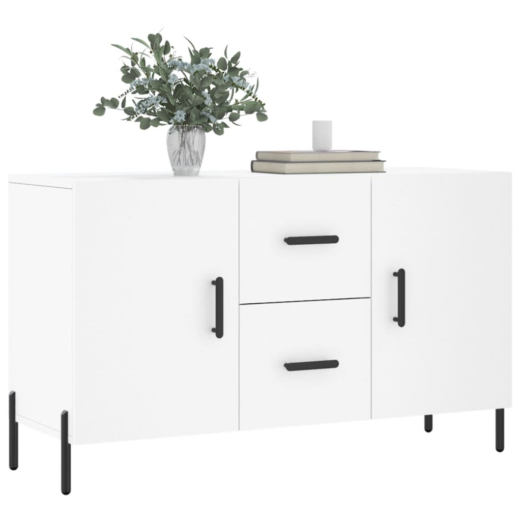 skænk 100x36x60 cm konstrueret træ hvid