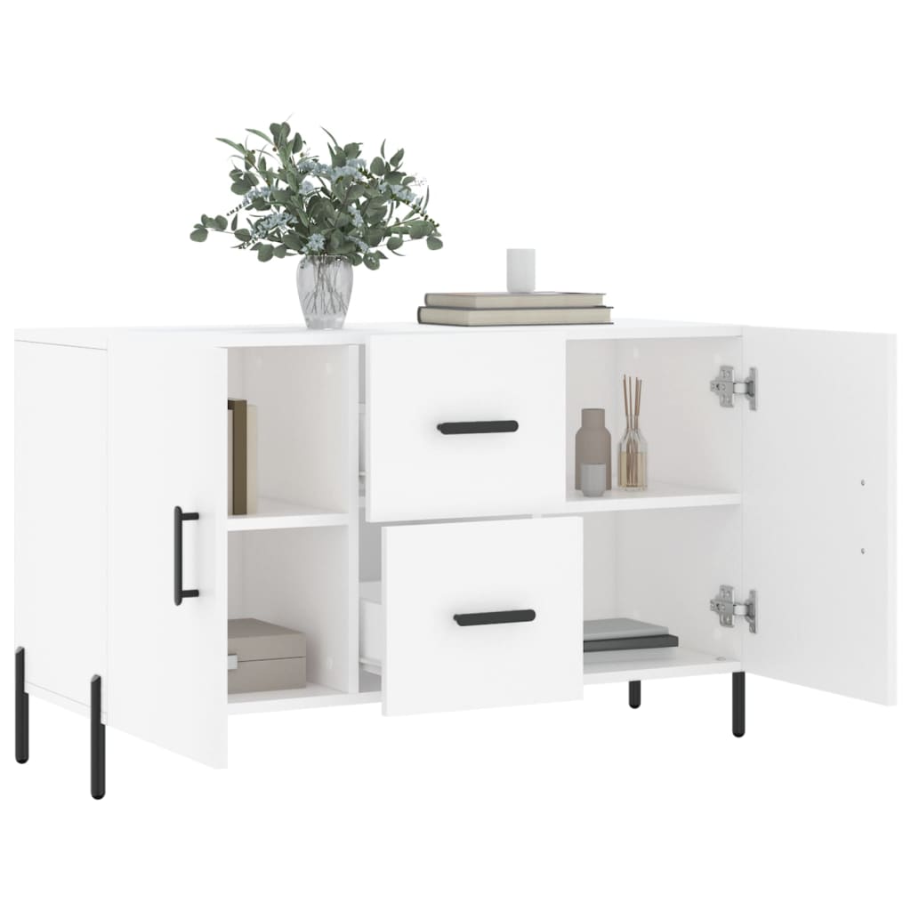 skænk 100x36x60 cm konstrueret træ hvid