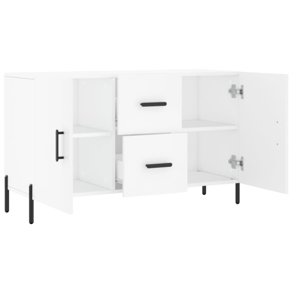 skænk 100x36x60 cm konstrueret træ hvid