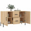 skænk 100x36x60 cm konstrueret træ sonoma-eg
