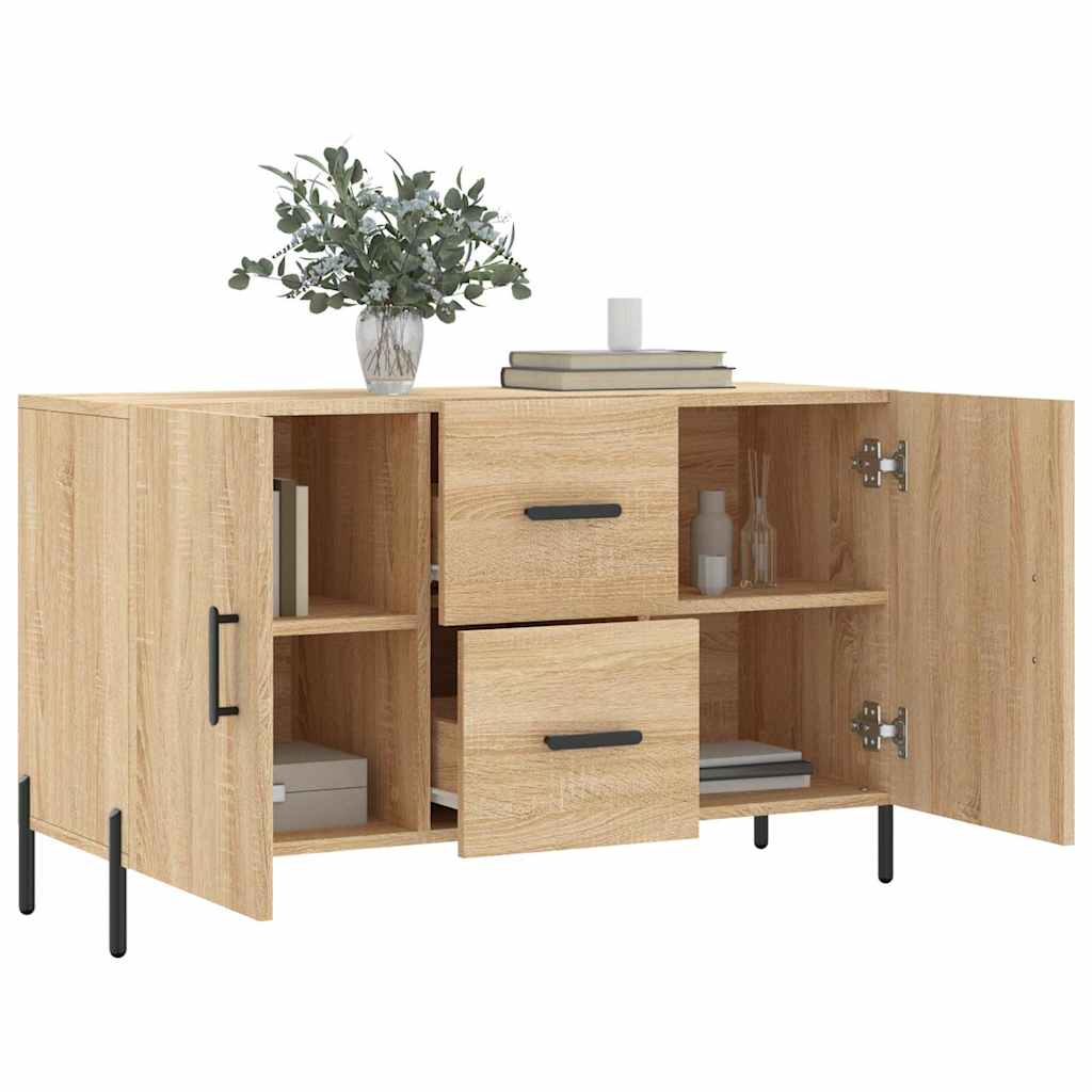 skænk 100x36x60 cm konstrueret træ sonoma-eg