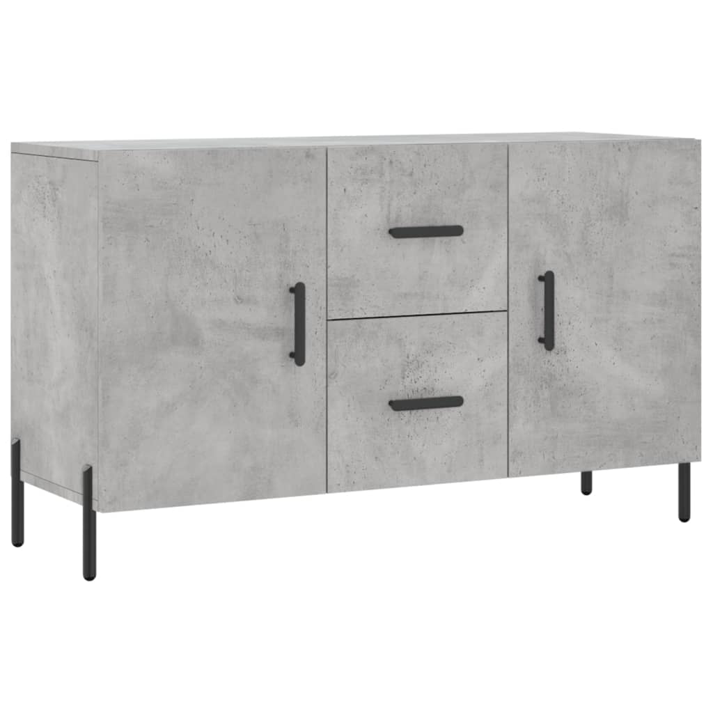 skænk 100x36x60 cm konstrueret træ betongrå