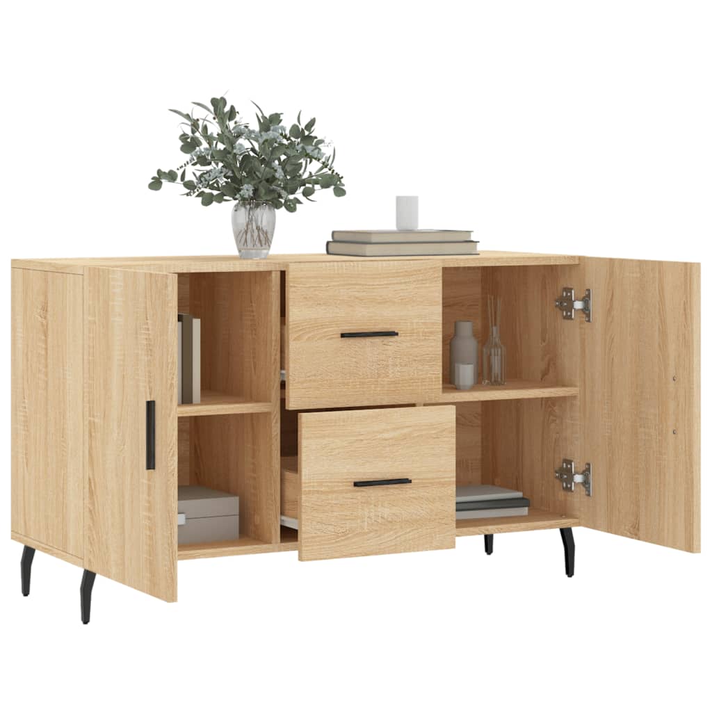 skænk 100x36x60 cm konstrueret træ sonoma-eg