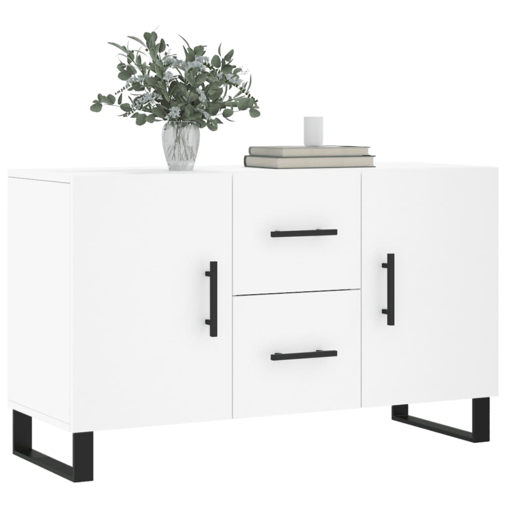 skænk 100x36x60 cm konstrueret træ hvid