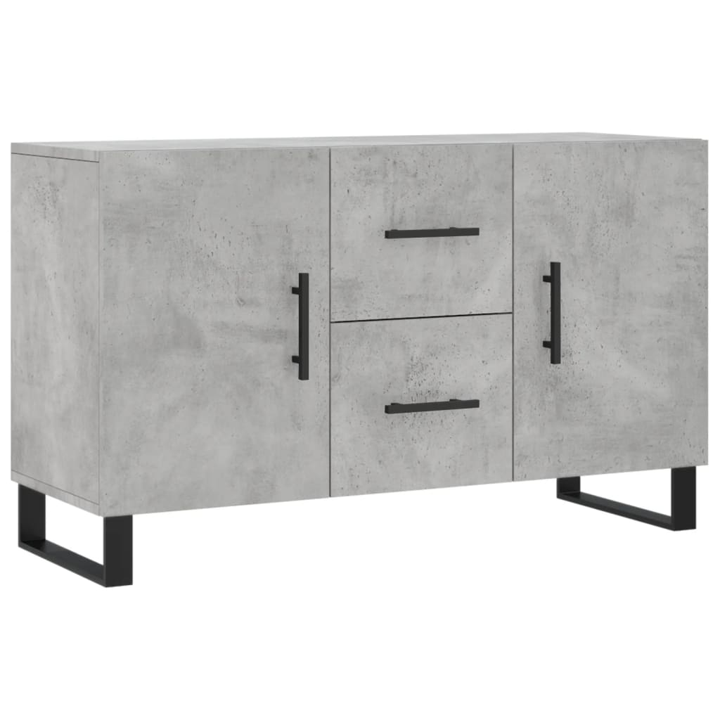 skænk 100x36x60 cm konstrueret træ betongrå