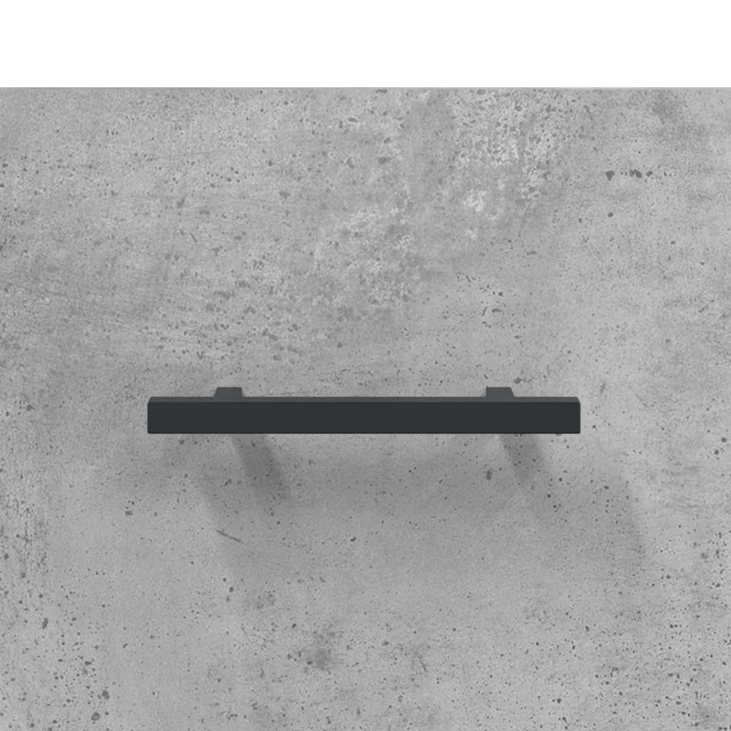 skænk 100x36x60 cm konstrueret træ betongrå