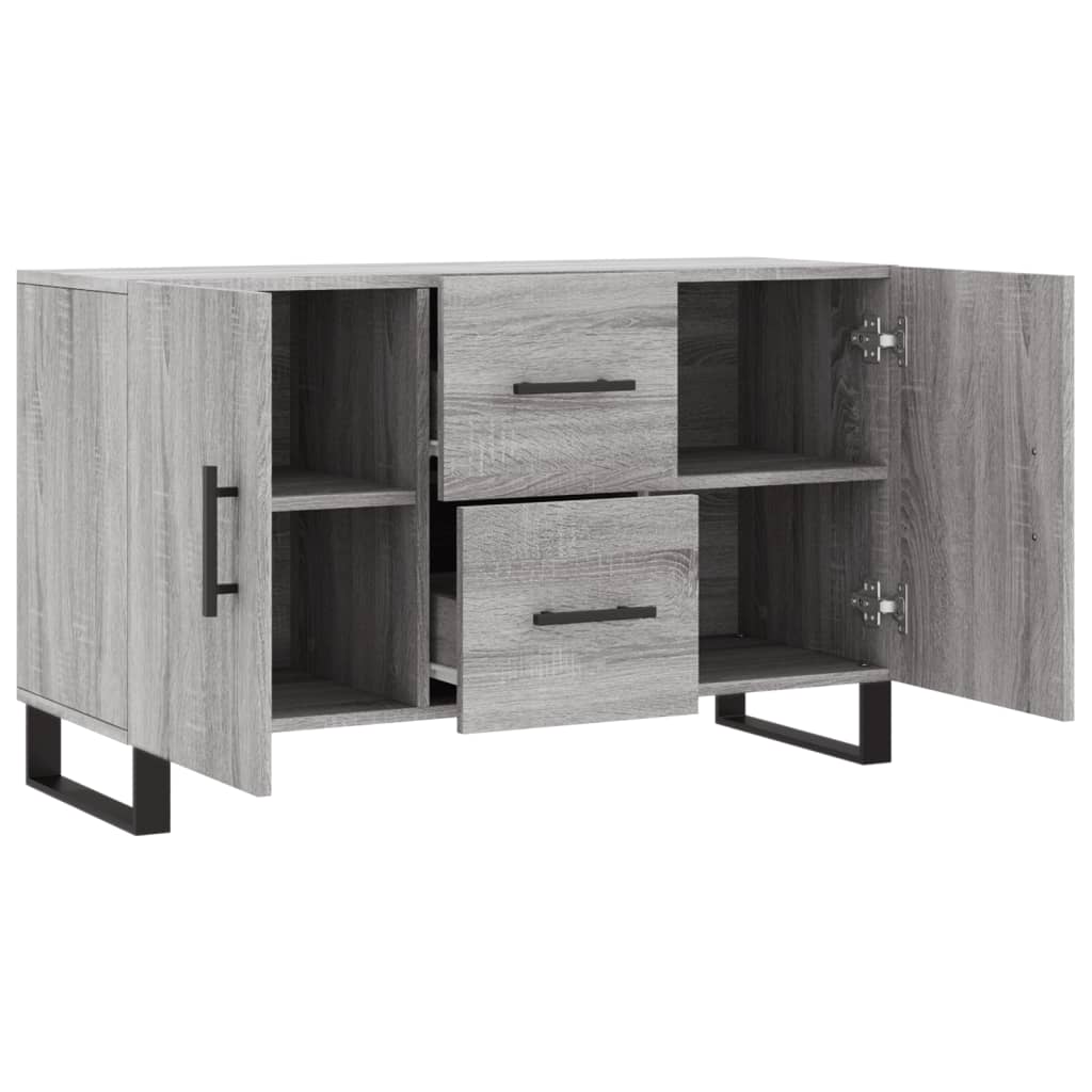 skænk 100x36x60 cm konstrueret træ grå sonoma-eg