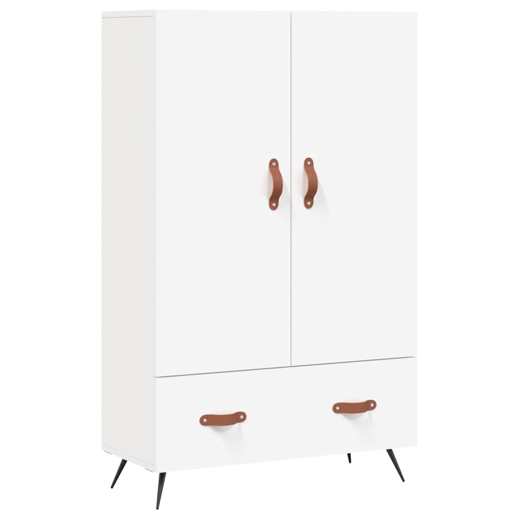 skab 69,5x31x115 cm konstrueret træ hvid