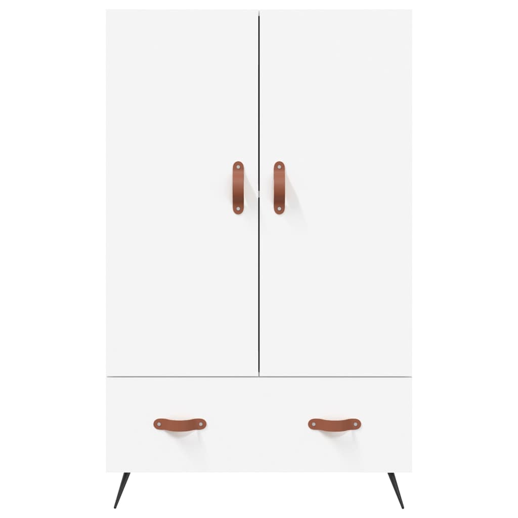 skab 69,5x31x115 cm konstrueret træ hvid