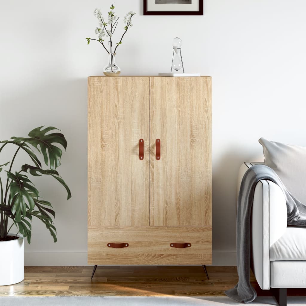 skab 69,5x31x115 cm konstrueret træ sonoma-eg