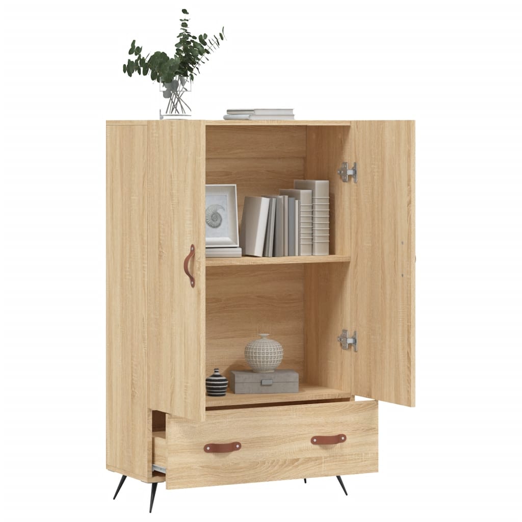 skab 69,5x31x115 cm konstrueret træ sonoma-eg