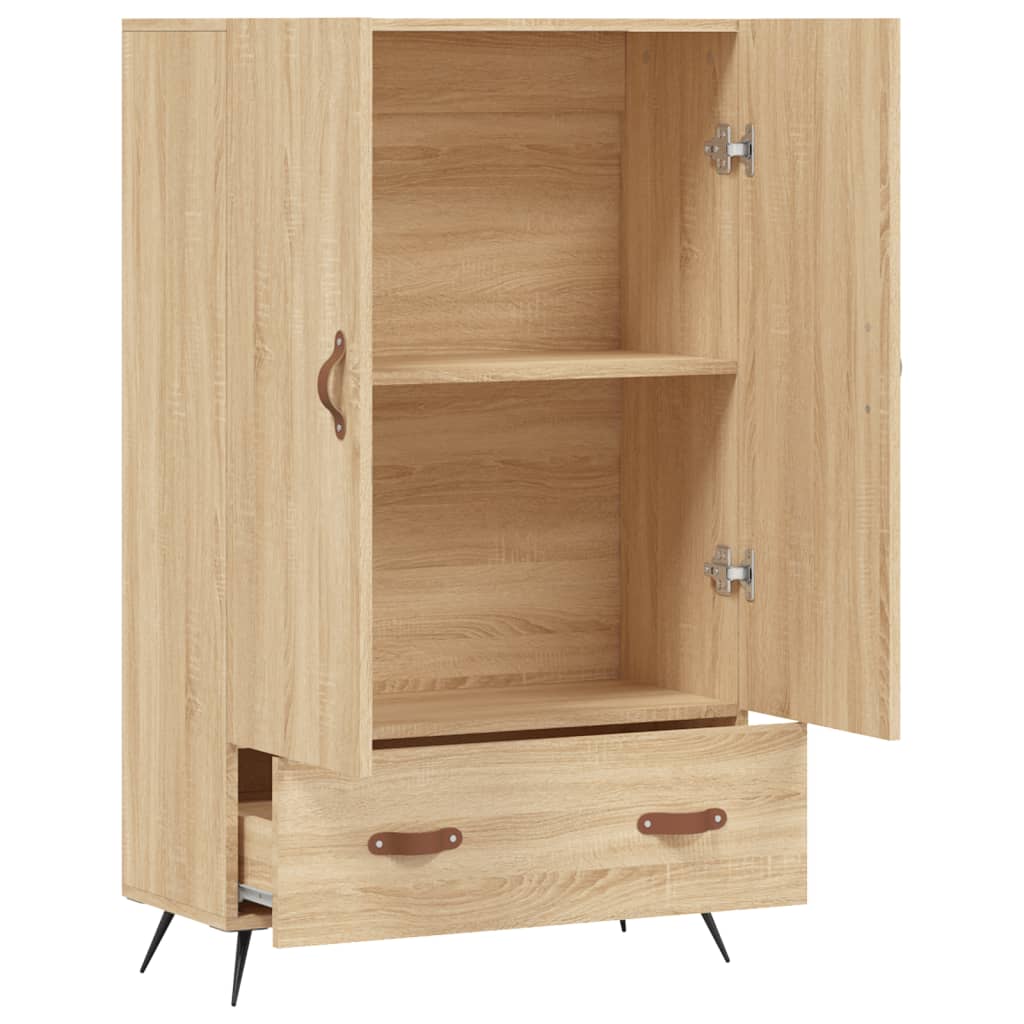 skab 69,5x31x115 cm konstrueret træ sonoma-eg