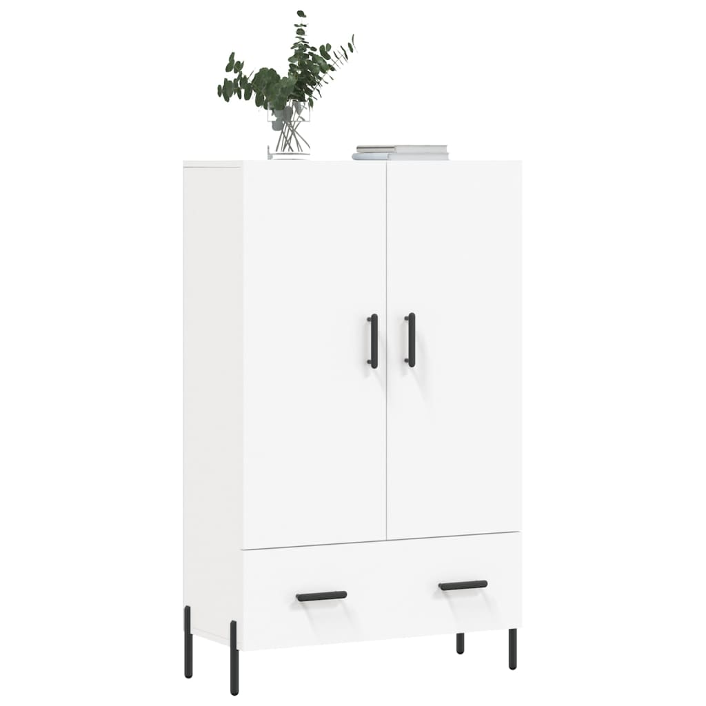 skab 69,5x31x115 cm konstrueret træ hvid