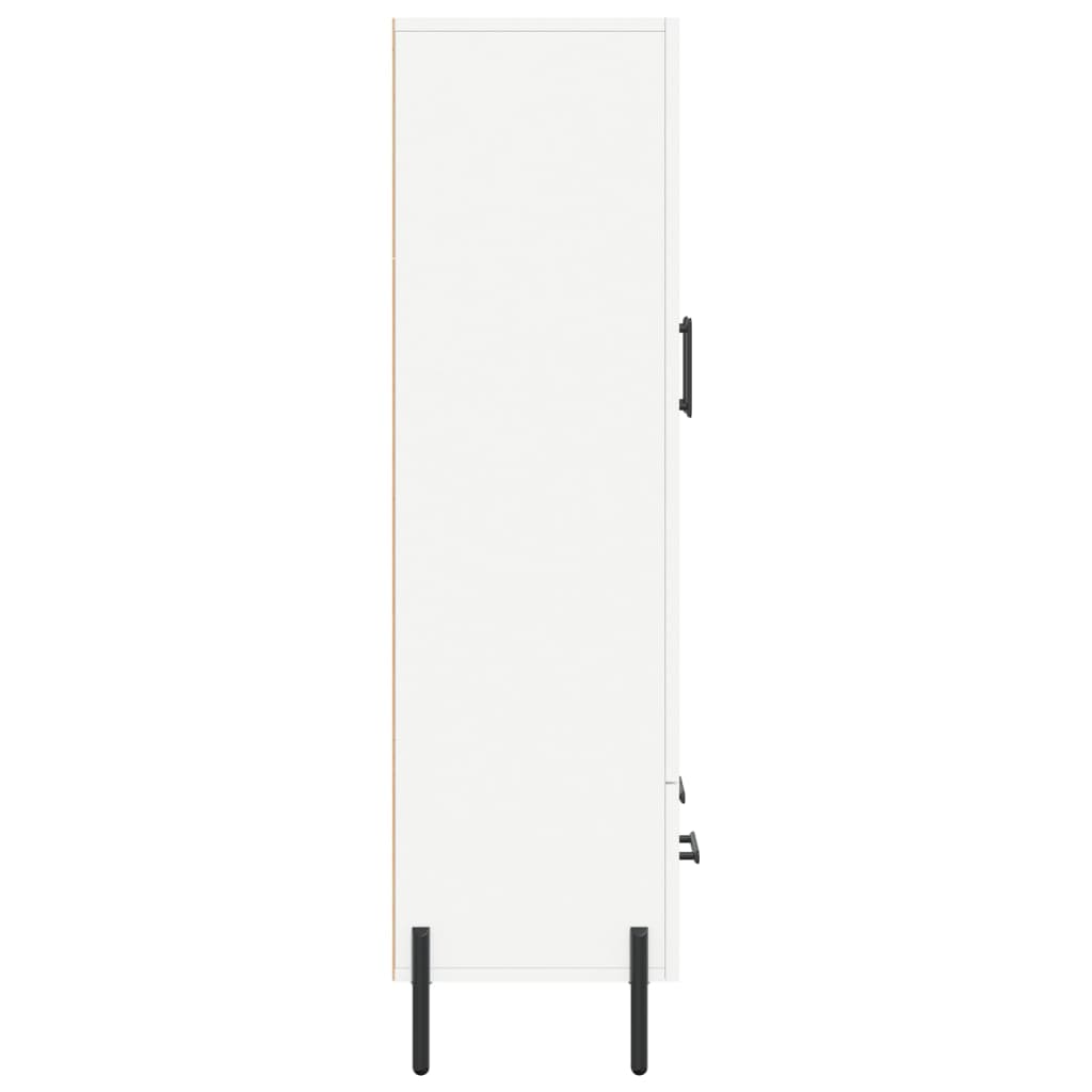 skab 69,5x31x115 cm konstrueret træ hvid
