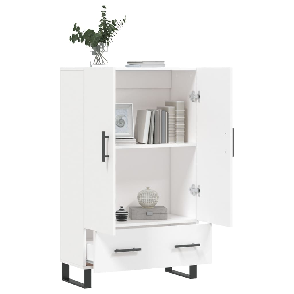 skab 69,5x31x115 cm konstrueret træ hvid