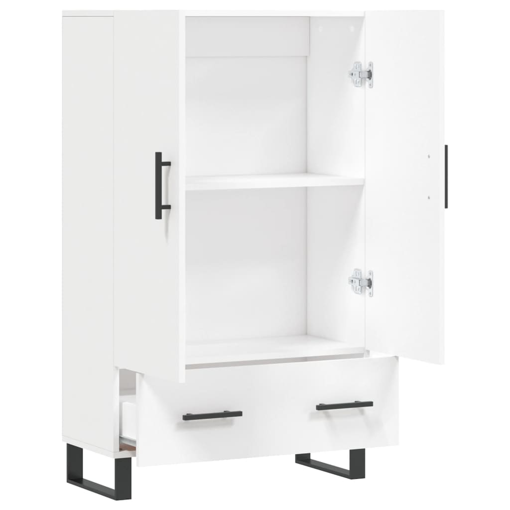 skab 69,5x31x115 cm konstrueret træ hvid
