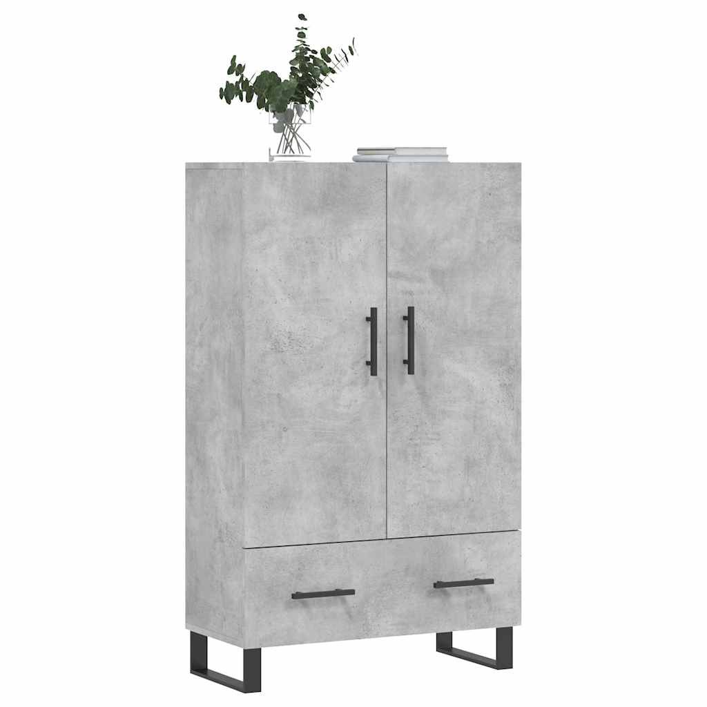 skab 69,5x31x115 cm konstrueret træ betongrå