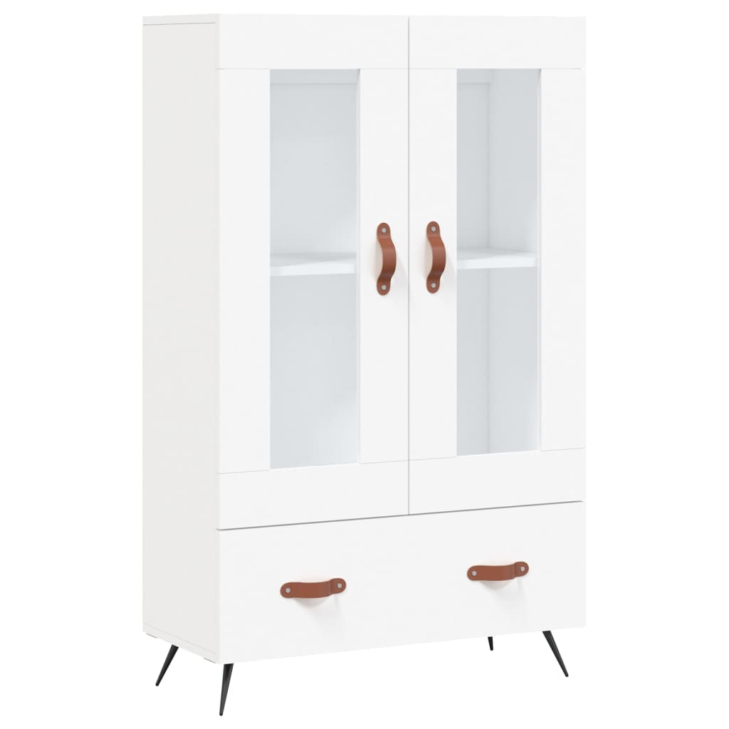 skab 69,5x31x115 cm konstrueret træ hvid