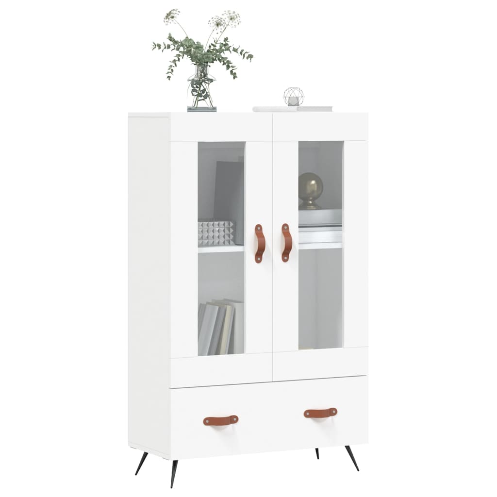 skab 69,5x31x115 cm konstrueret træ hvid
