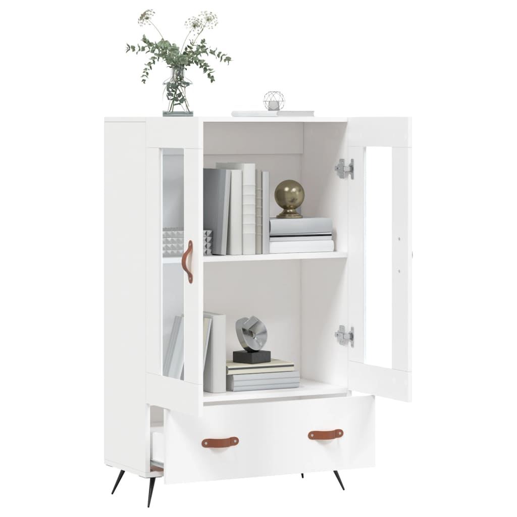 skab 69,5x31x115 cm konstrueret træ hvid