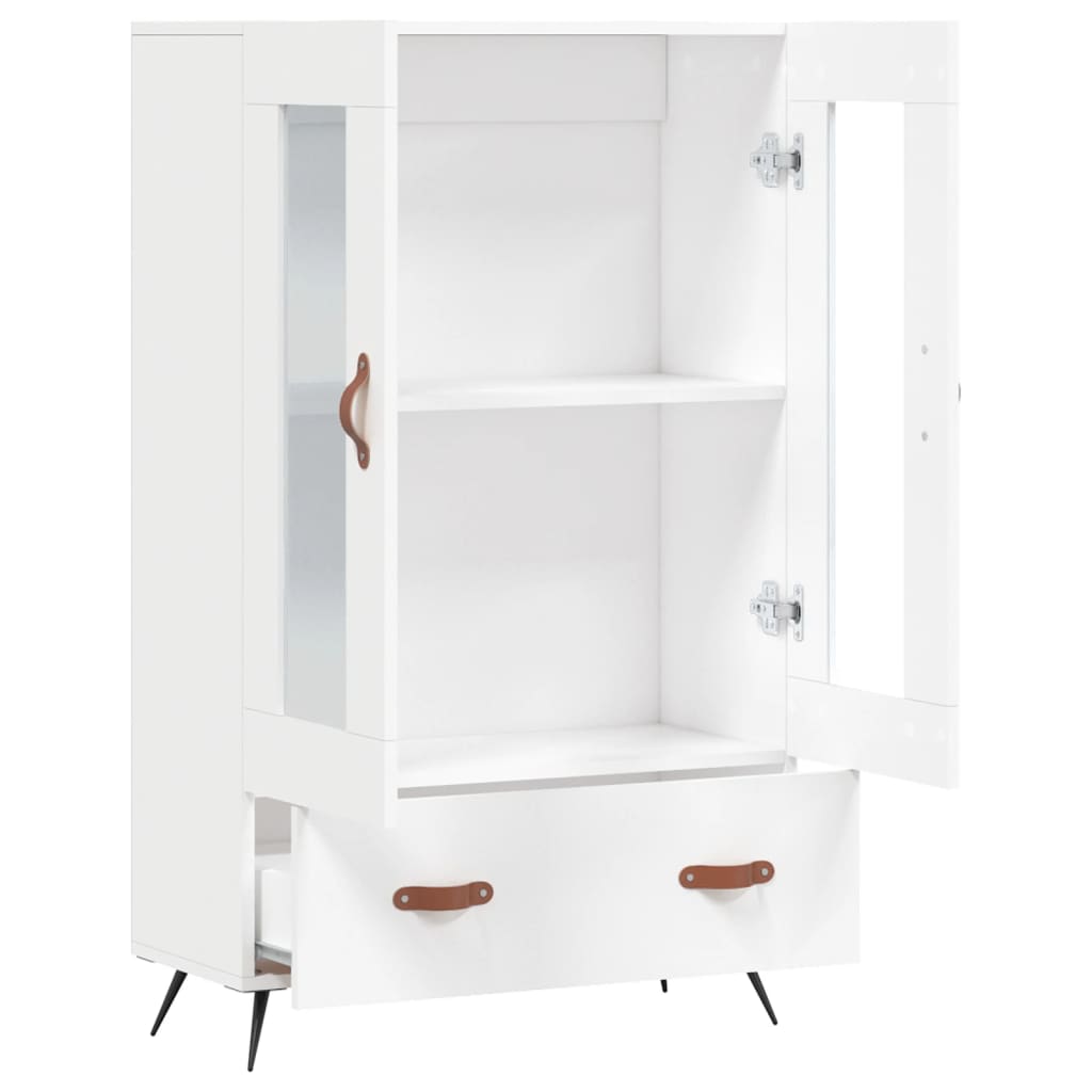 skab 69,5x31x115 cm konstrueret træ hvid