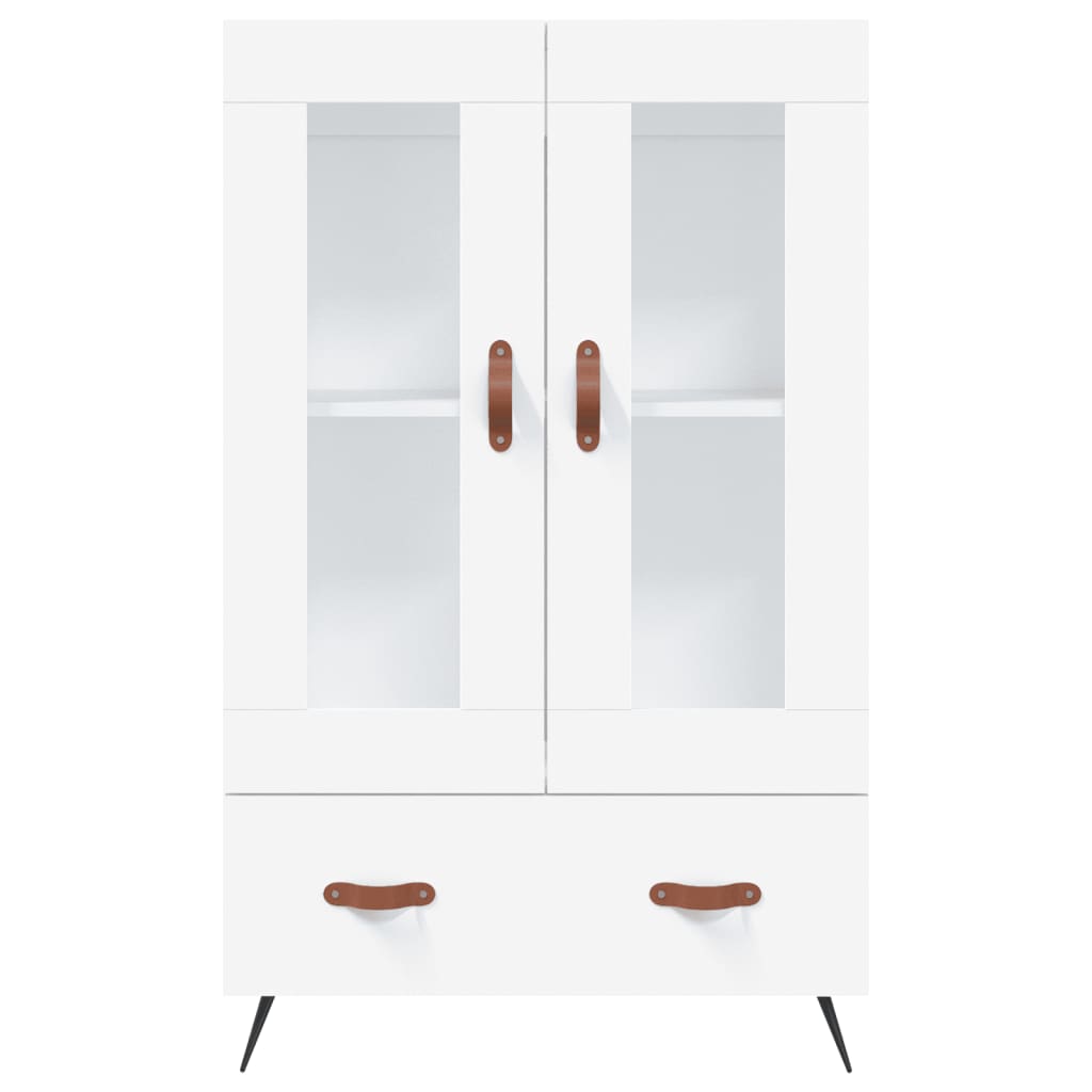 skab 69,5x31x115 cm konstrueret træ hvid