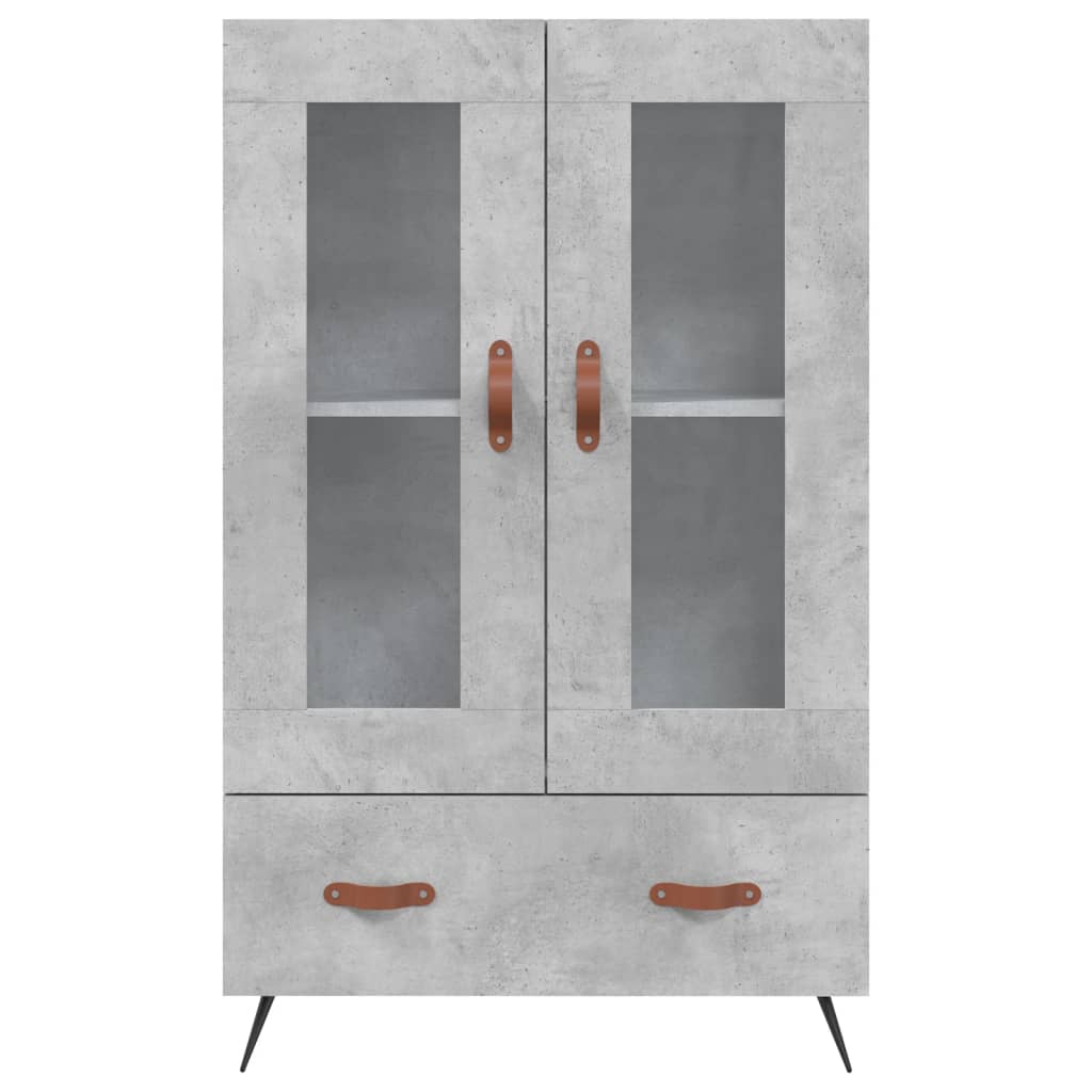 skab 69,5x31x115 cm konstrueret træ betongrå