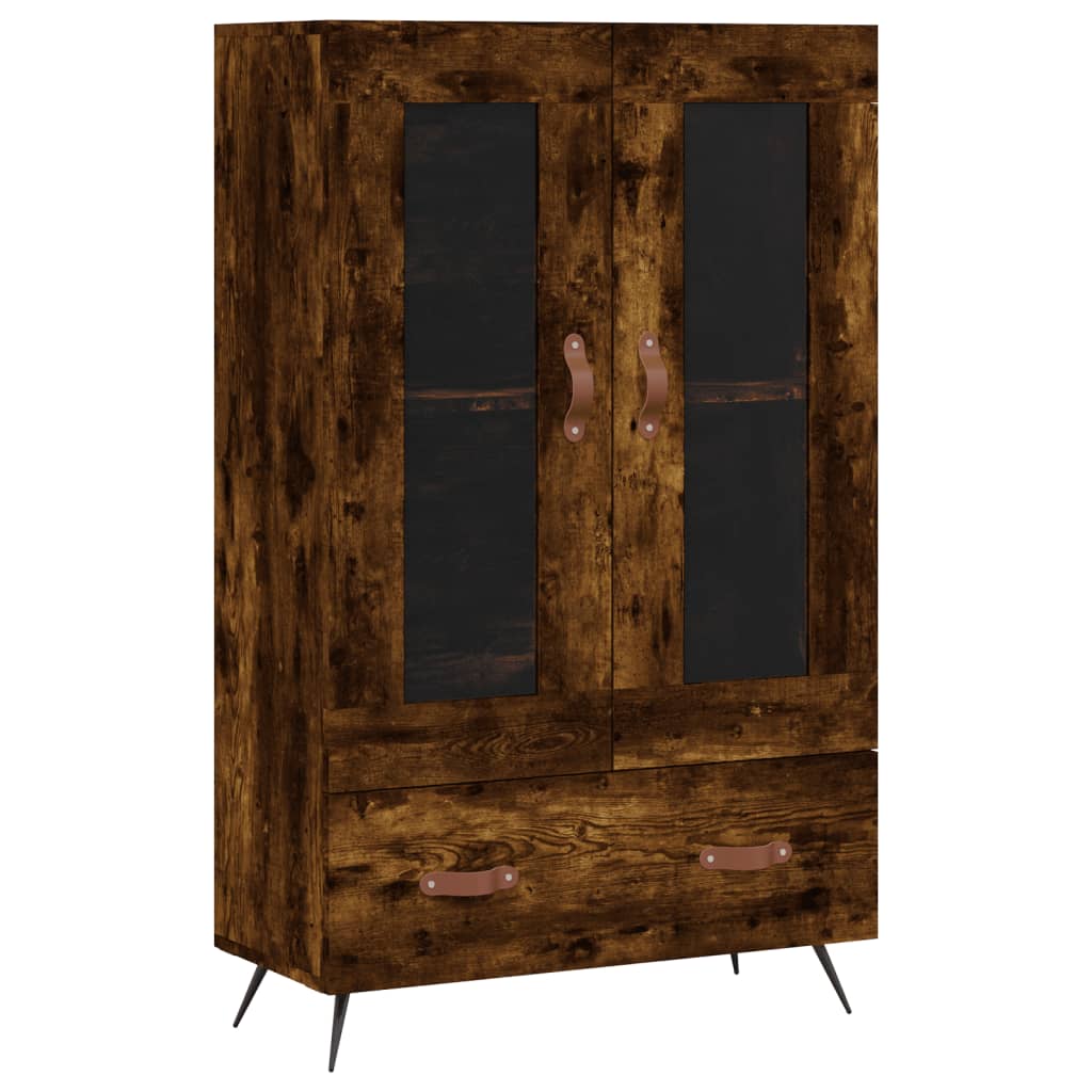 skab 69,5x31x115 cm konstrueret træ røget sonoma-eg