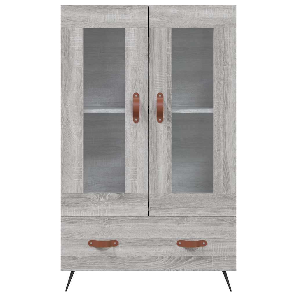 skab 69,5x31x115 cm konstrueret træ grå sonoma-eg